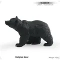 Realistic black bear wildlife figurine toy for children, 10x3.5x6.4cm plastic animal model - Belgian Bear (PL127-4106) / Black
