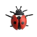 Realistic ladybug insect model toy with red shell and black spots for nature education - Ladybug
