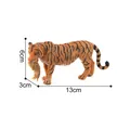 Realistic Siberian tiger with cub model, solid plastic toy figure, size 13x6x3cm - Female Tiger Carrying Cub