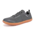 Deep grey barefoot running shoes with breathable honeycomb mesh and gum rubber sole - 36 / Dark Gray