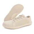 Chaussures pieds nus beige avec tige en tricot et semelle antidérapante pour le yoga - 36 / Série 667 / Beige