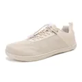 Beige barefoot training shoes with breathable mesh upper and quick-lacing system - 36 / Beige