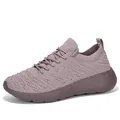 Baskets légères en maille mauve avec mesh respirant et semelle épaisse en mousse EVA - 36 / Rose racine de lotus