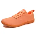 Leuchtend orangefarbene Barfußschuhe mit atmungsaktivem Mesh und breiter Zehenbox - 36 / Orange