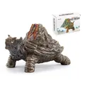 Black Tortoise ancient beast figure with volcanic shell in display box for collectors - Black Tortoise (008C)