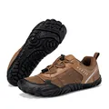 Detail of brown outdoor wading shoes with quick-lace system and anti-slip rubber outsole - 38 / Brown