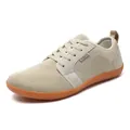 Atmungsaktive Herren Freizeitschuhe in Beige aus Flyknit mit rutschfester Gummisohle - 36 / Beige