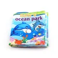 Soft baby cloth book with ocean park theme featuring colorful sea animal illustrations - Ocean Park (886-1C)