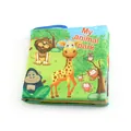 Washable My Animal Park soft cloth book with colorful giraffe and lion cartoons - Wild Animals (886-1E)