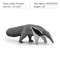 Realistic gray and black anteater miniature model for children toy, 8x2x2.8cm size - Small Anteater (PL127-2577)