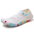 Scarpe da scoglio bianche ad asciugatura rapida con suola in gomma colorata effetto schizzo - 36 / Bianco
