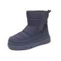 Bottes de neige bleu marine pour enfants avec semelle en caoutchouc et nylon chaud - EU 28 / Bleu foncé