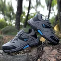 Scarpe da trekking outdoor da uomo grigie e nere con suole in gomma antiscivolo robuste - EU 39 / Grigio