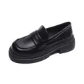 Mocasines clásicos negros de plataforma con estrella grabada y suela gruesa - EU 34 / Negro