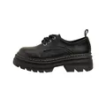 Zapatos derby negros con suela gruesa, costuras blancas y plataforma de goma antideslizante - EU 35 / Negro