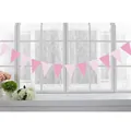 Pink and white wave pattern bunting banners for party and birthday wall decoration - Pink