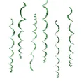 Metallic green PVC spiral swirl decorations for wedding and festive party background - Green Single Spiral