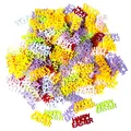Colorful Happy Easter confetti sprinkles for festive table decorations and DIY party supplies - Happy Easter Letters