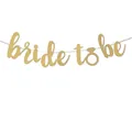 Χρυσή γκλίτερ bride to be γιρλάντα με διαμαντένιο δαχτυλίδι για διακόσμηση γάμου - Χρυσό