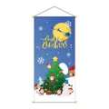 Striscione natalizio festivo con Babbo Natale, pupazzo di neve e albero per pareti interne - Albero di Natale Con Molti Babbo Natale (圣诞海报003)