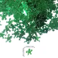 Green metallic Leprechaun confetti decorations for St. Patrick's Day party, 0.66 inch size - Beer Uncle Leprechaun