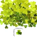0.59 inch metallic green shamrock confetti for St. Patrick's Day decorations - New Light Green Shamrock