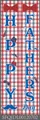Detailed pair of Father's Day banners with plaid background and party icons - Red Blue White and Gray Plaid Style (SFQJDL00120702)