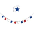 Red white and blue star bunting banner for 4th of July Independence Day party decor - Star Style