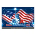 Independence Day backdrop with Statue of Liberty, USA flag and festive celebration text - Independence Day Poster 17 (WLDLHF20220322)