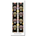 Detailed pattern of Day of the Dead banners with colorful sugar skulls and floral motifs - Welcome Slogan Style 002
