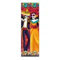 Détails des bannières de porte Dia de los Muertos avec squelettes traditionnels mexicains - Crâne de Musicien Violoniste 014