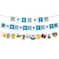 Oktoberfest party banner set with Prost letters and Bavarian festival themed patterns - Oktoberfest Banner and Garland