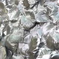 Macro detail of silver artificial rose petals with realistic fabric texture and shimmer - Silver