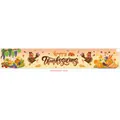 Bannière de jardin Happy Thanksgiving avec motifs festifs de dinde et de citrouilles - Style Orange Chaud Imprimé Éléments Récolte (LTGEJHF03052101-300-50)