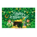 Detailed view of St. Patrick's Day banner featuring leprechaun and pot of gold pattern - Irish Festival Poster 10