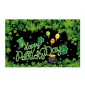 Detail of Saint Patrick's Day banner featuring green shamrocks and gold coin pot - Irish Festival Poster 31