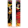 Lot de bannières Dia de los Muertos avec squelettes colorés et motifs de fleurs - Style Cactus Souci 023