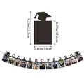 Class of 2026 graduation photo banner with black graduation cap frames for party decor - Class Of 2026 Graduation Photo Banner