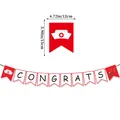 Congrats Nurse graduation party banner with stethoscope and medical cross decoration - Nurse Graduation Banner