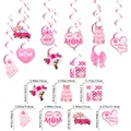 Detailed size specifications for Mother's Day spiral hanging decorations and charms - Swirl Decorations