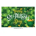Saint Patrick's Day clover banner with lucky gold coins and festive green hat design - Irish Festival Poster 14