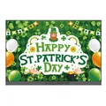 St. Patrick's Day backdrop with leprechaun, shamrocks and gold coins design - Irish Festival Poster 20
