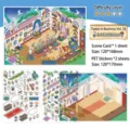 DIY Art Exhibition scenery sticker set with PET stickers and background scene card - Art Exhibition
