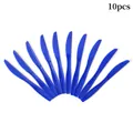 Lot de 10 couteaux jetables en plastique bleu foncé pour fête de l'Indépendance - Couteau de Table / Bleu royal