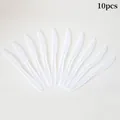 Lot de 10 couteaux jetables blancs en plastique dentelés pour fêtes et camping - Couteau Blanc