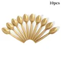 Set aus 10 Einweg-Plastiklöffeln in Gold für elegante Geburtstagsfeiern und Events - Goldener Löffel