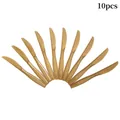 Set di 10 coltelli monouso in plastica dorata per feste di compleanno ed eventi vari - Coltello d'Oro