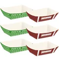 Pack de 6 cajas de palomitas de fútbol americano con diseño de campo verde y balón - Estilo de Tema de Rugby