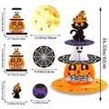 Βάση για cupcake 3 επιπέδων για το Halloween με σχέδια κολοκύθας, φαντάσματος και γάτας - Βάση για Τούρτες Χάλοουιν Κολοκύθα Φάντασμα Μαύρη Γάτα