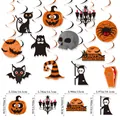 Decorazioni a spirale per Halloween con motivi di zucca e fantasma per feste - Stile B